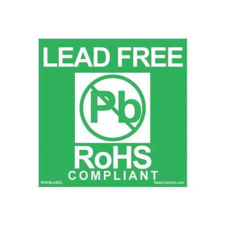 The image shown is representative of the product family and may not specifically be the individual item.  SCS RoHS ('Rohaus') labels to mark your lead free products or to designate equipment and materials that are used for lead free production. This gr…