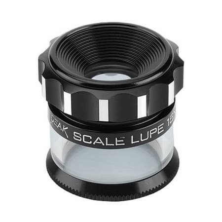 The image shown is representative of the product family and may not specifically be the individual item.  Peak Full Focus Illuminated Loupe. High-resolution, achromatic, color-corrected lens. 360 °Clear acrylic base. Optional light source. - Smooth hel…