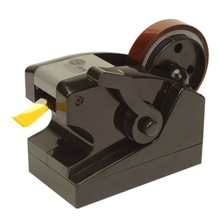 The image shown is representative of the product family and may not specifically be the individual item.  The START International ZCM0300 manual tape dispenser with hand lever advances and cuts predefined tape lengths and is suitable for repetitive tap…