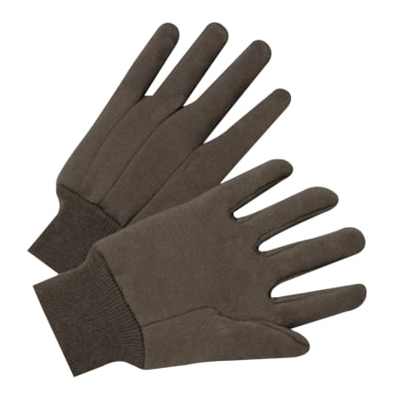 the image shown is representative of the product family and may not specifically be the individual item.  west chester brown jersey gloves with knit wrist are made of standard weight cotton for better comfort. it features clute cut pattern and are grea… redirect to product page