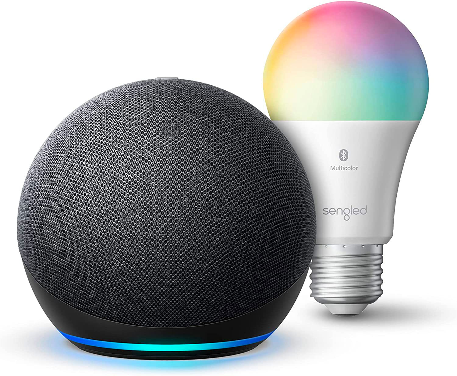 Echo Dot (4th Gen) + Sengled Bluetooth Color Bulb