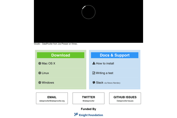 Dataproofer screenshot