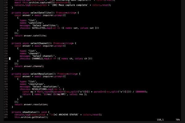 NOAA Satellite CLI screenshot 3