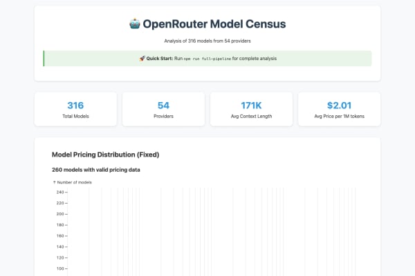 OpenRouter Census screenshot 1