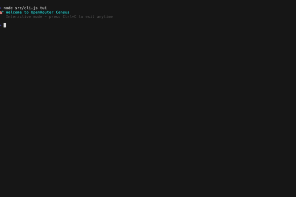 OpenRouter Census screenshot 2