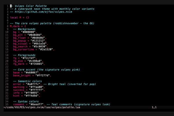 vulpes.nvim screenshot