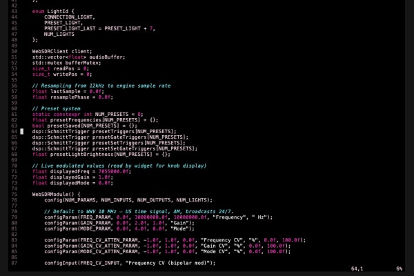 WebSDR VCV screenshot 2