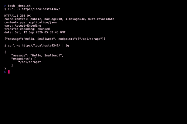 smallweb-starter screenshot