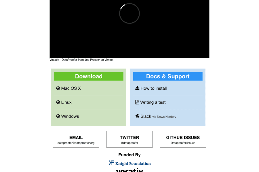 Dataproofer screenshot 1