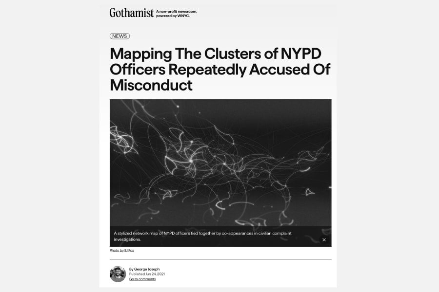 Clusters of NYPD Misconduct screenshot 2