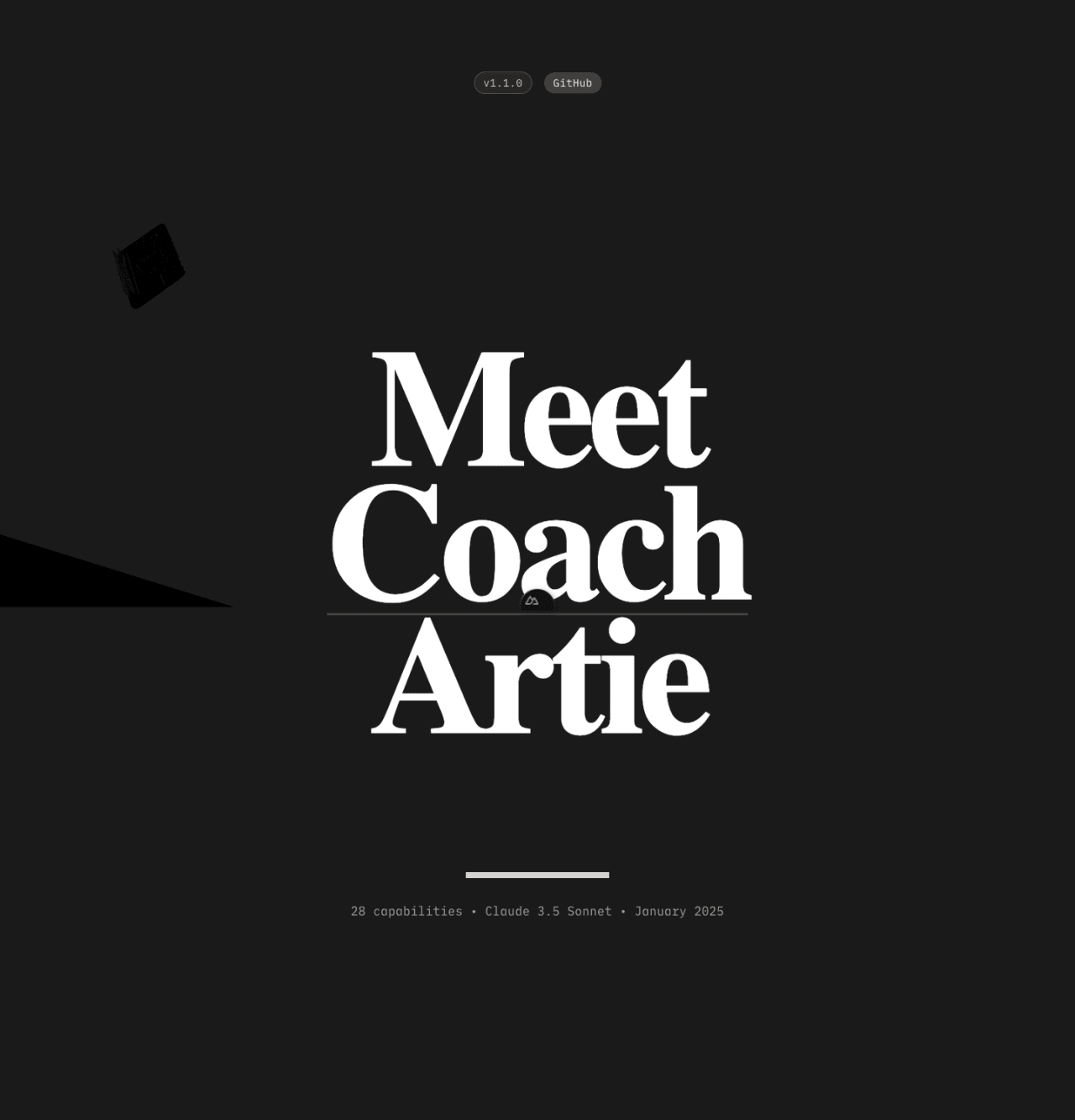 Meet Coach Artie — the showcase landing