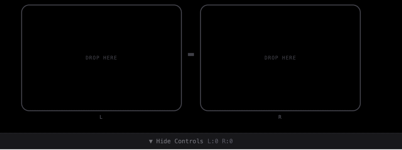 The two lenses you compose a HUD across