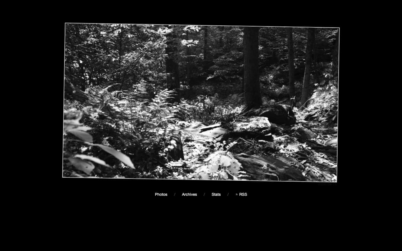 A frame from the photo blog