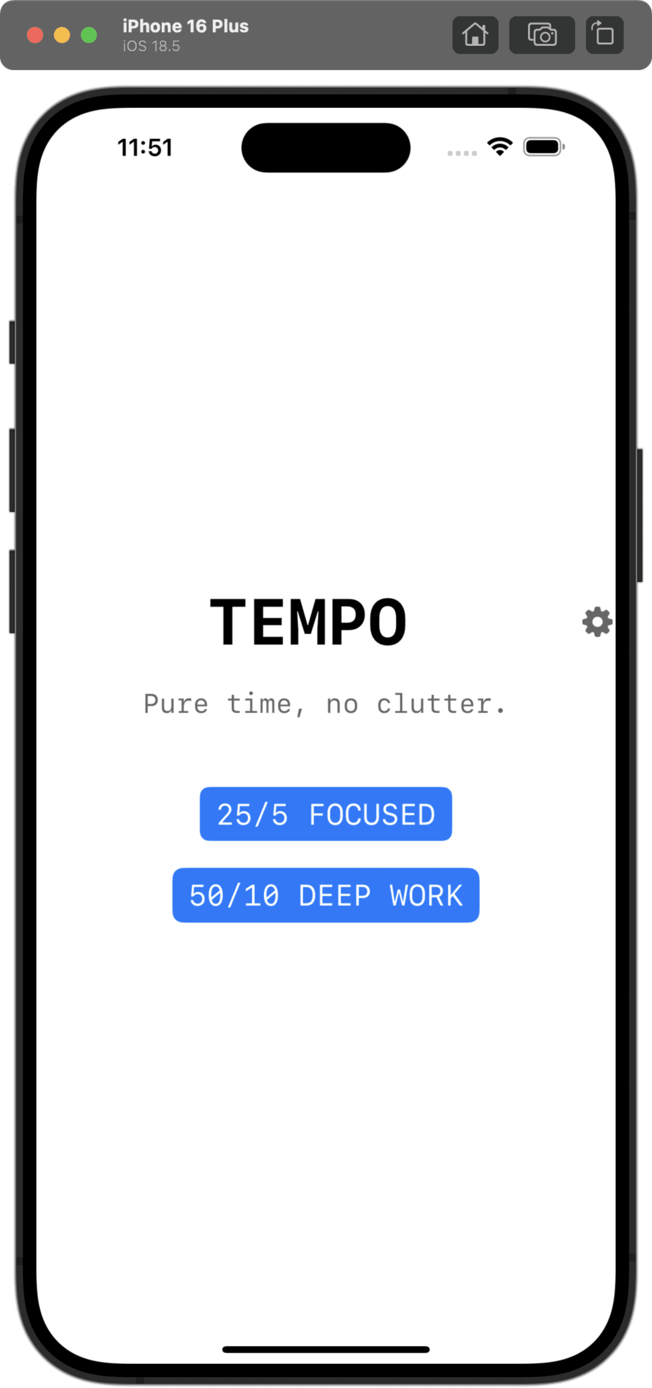 Tempo on iPhone