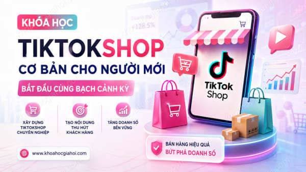 Khóa Học Tiktokshop Cơ Bản Cho Người Mới Bắt Đầu Cùng Bạch Cảnh Kỳ