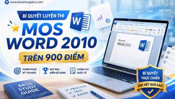 Khóa Học Bí Quyết Luyện Thi Mos Word 2010 Trên 900 Điểm