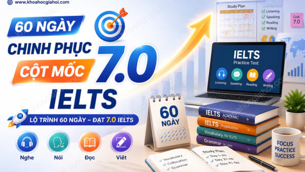 Khóa Học 60 ngày chinh phục cột mốc 7.0 IELTS