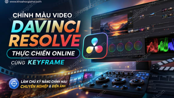 Khoá Học Chỉnh Màu Video Davinci Resolve Thực Chiến Online Cùng Keyframe