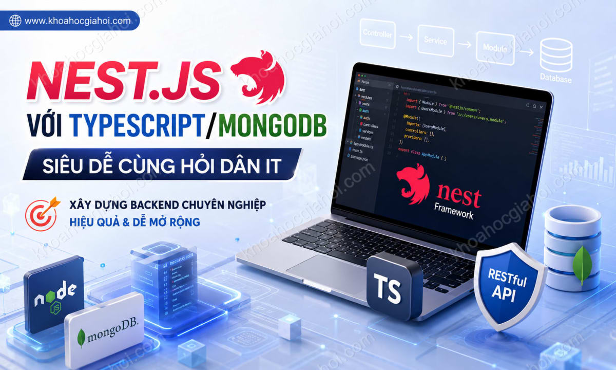 Khóa Học Nest.js Với Typescript/mongodb Siêu Dễ Cùng Hỏi Dân IT