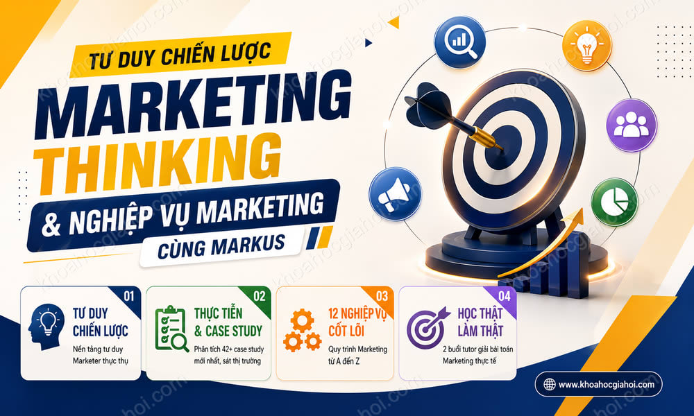 Khóa Học Marketing Thinking – Tư Duy Và Nghiệp Vụ Marketing Cùng Markus