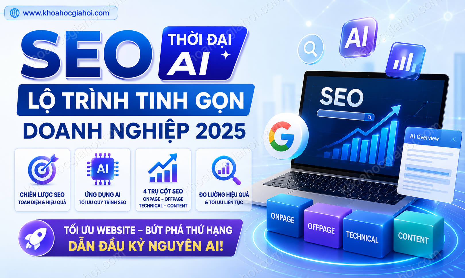 Khoá Học Seo Thời Đại AI Lộ Trình Tinh Gọn Doanh Nghiệp 2025