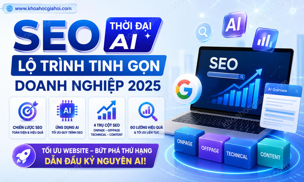 Khoá Học Seo Thời Đại AI Lộ Trình Tinh Gọn Doanh Nghiệp 2025