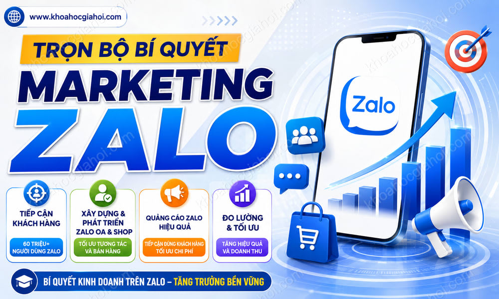 Khóa Học Trọn Bộ Bí Quyết Marketing Zalo
