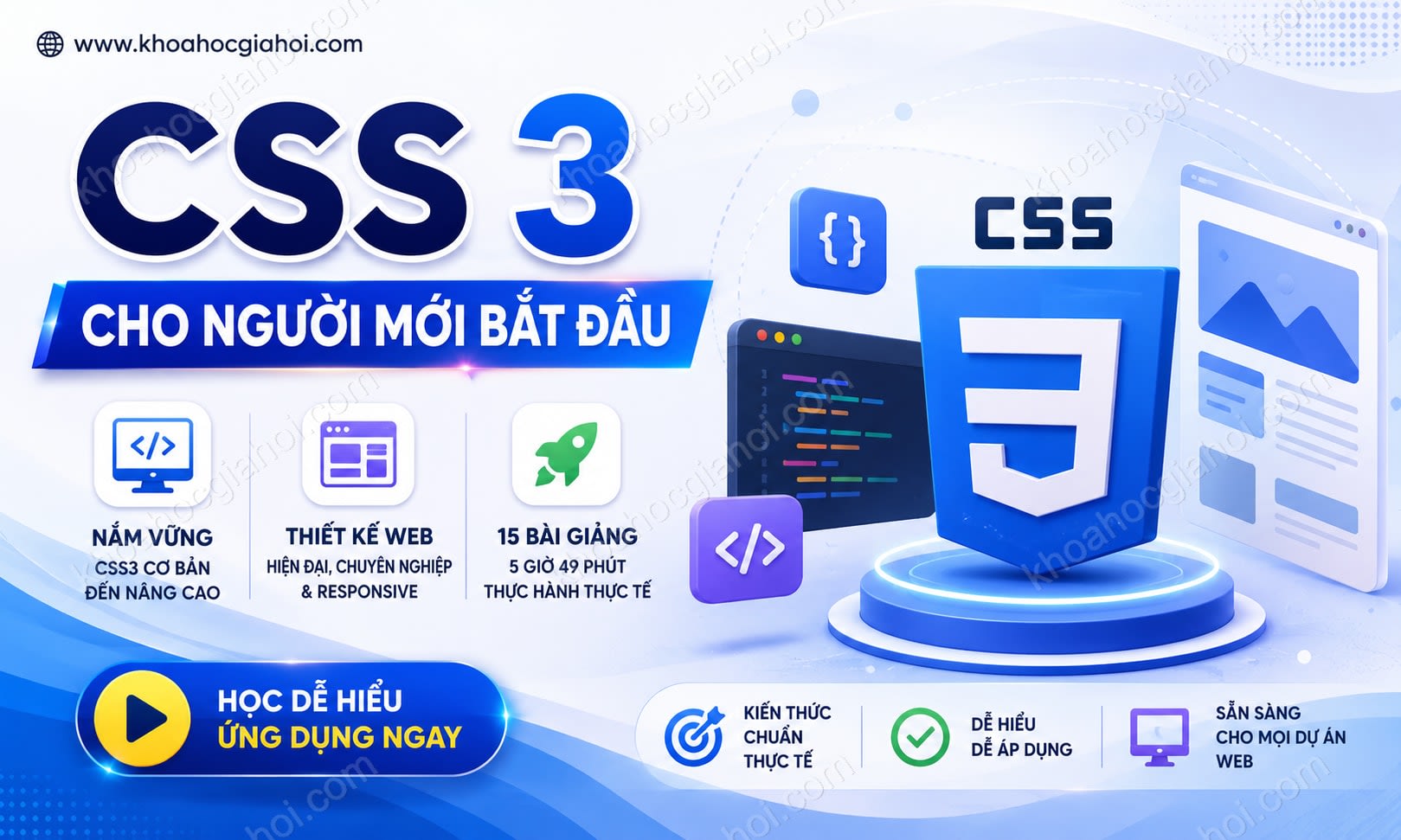 Khóa Học Css 3 Cho Người Mới Bắt Đầu