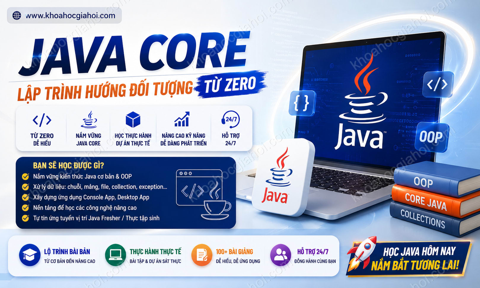 Khóa Học Java Core - Lập Trình Hướng Đối Tượng Từ Zero