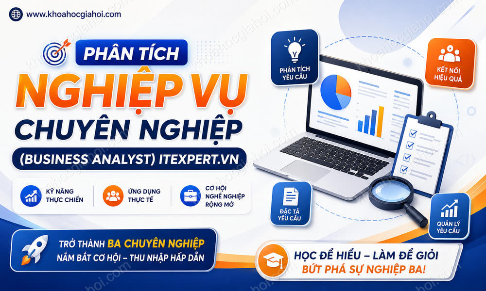 Khóa Học Phân Tích Nghiệp Vụ Chuyên Nghiệp (Business Analyst) Itexpert.vn