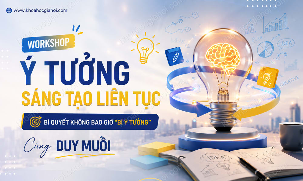 Buổi Workshop “Làm Sao Có Ý Tưởng Sáng Tạo Liên Tục” Duy Muối