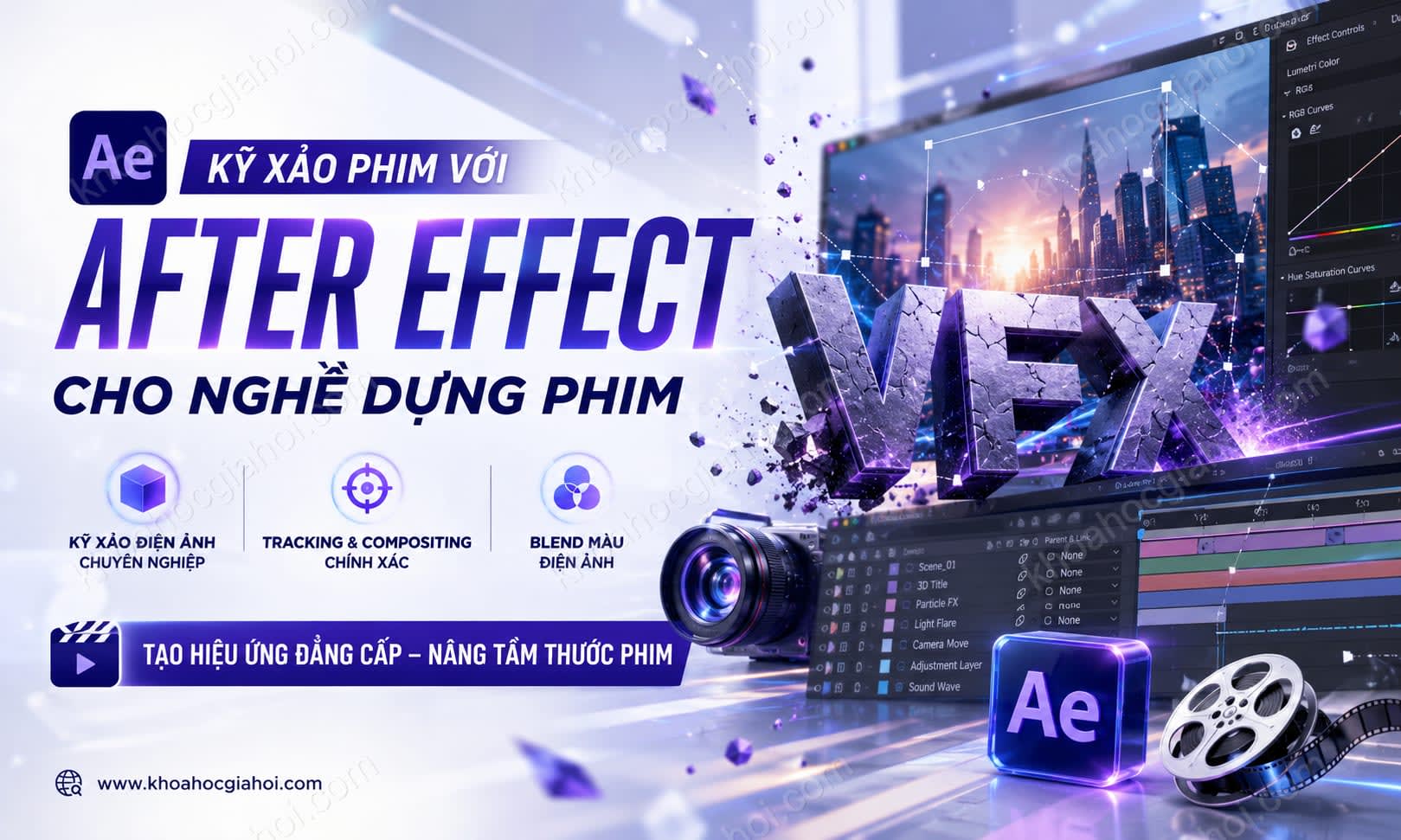 Khóa Học Kỹ Xảo Phim Với After Effect Cho Nghề Dựng Phim Khóa Học Kỹ Xảo Phim Với After Effect Cho Nghề Dựng Phim