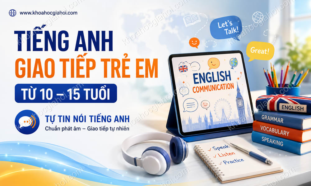 Khóa Học Tiếng Anh Giao Tiếp Trẻ Em Từ 10 - 15 Tuổi