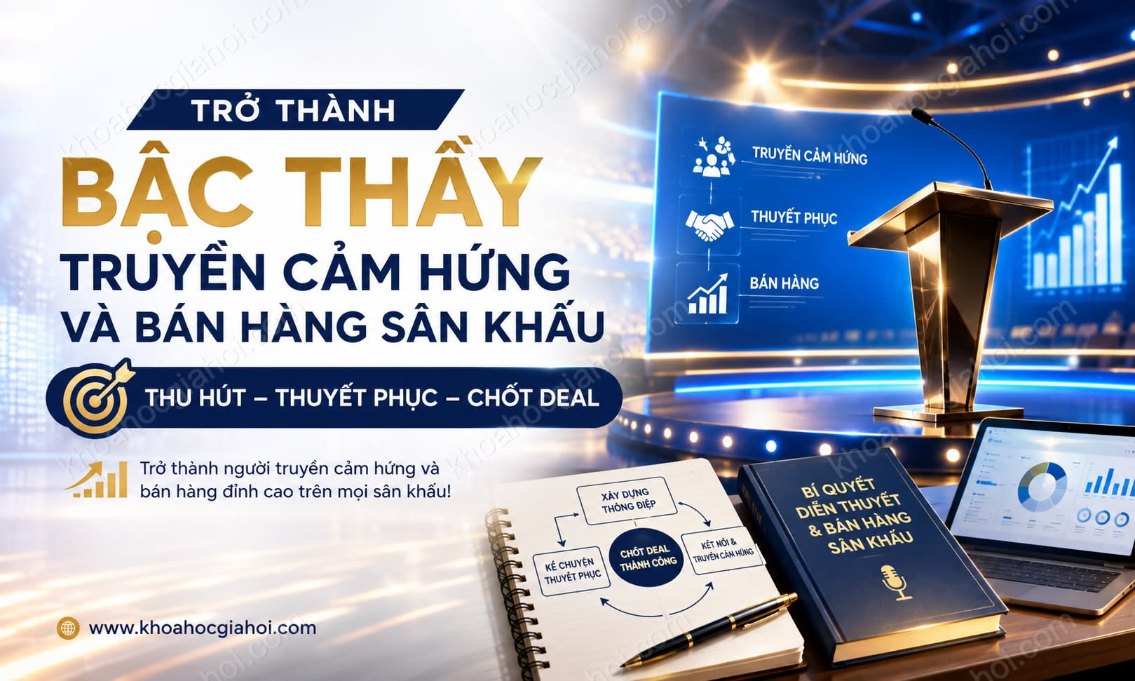 Khóa Học Trở Thành Bậc Thầy Truyền Cảm Hứng Và Bán Hàng Sân Khấu