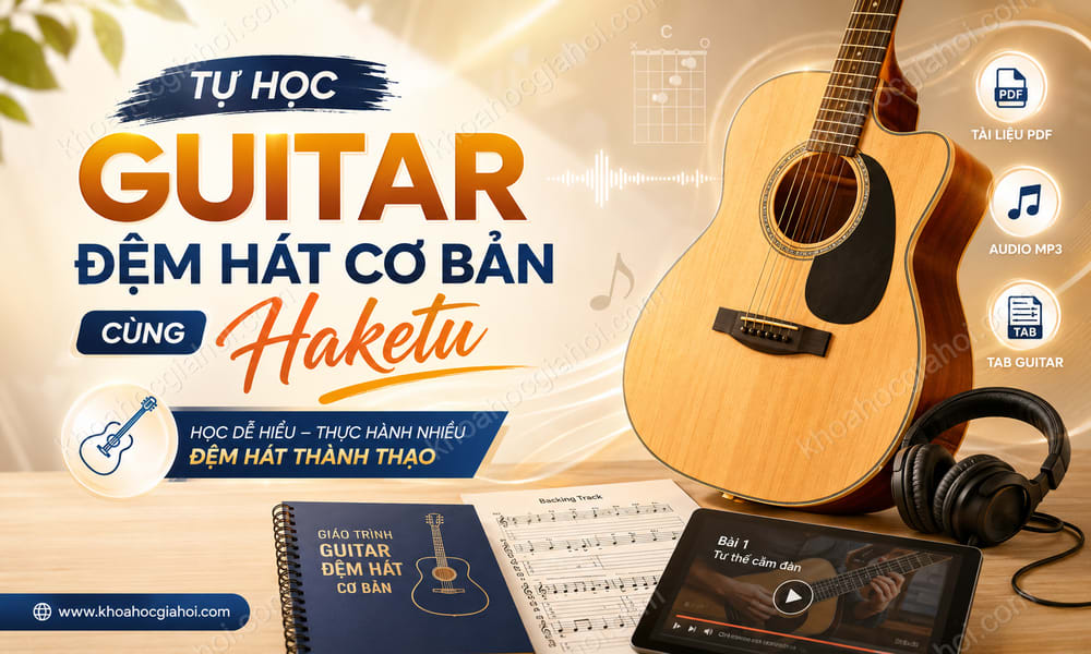 Khóa Học Tự Học Guitar Đệm Hát Cơ Bản Cùng Haketu