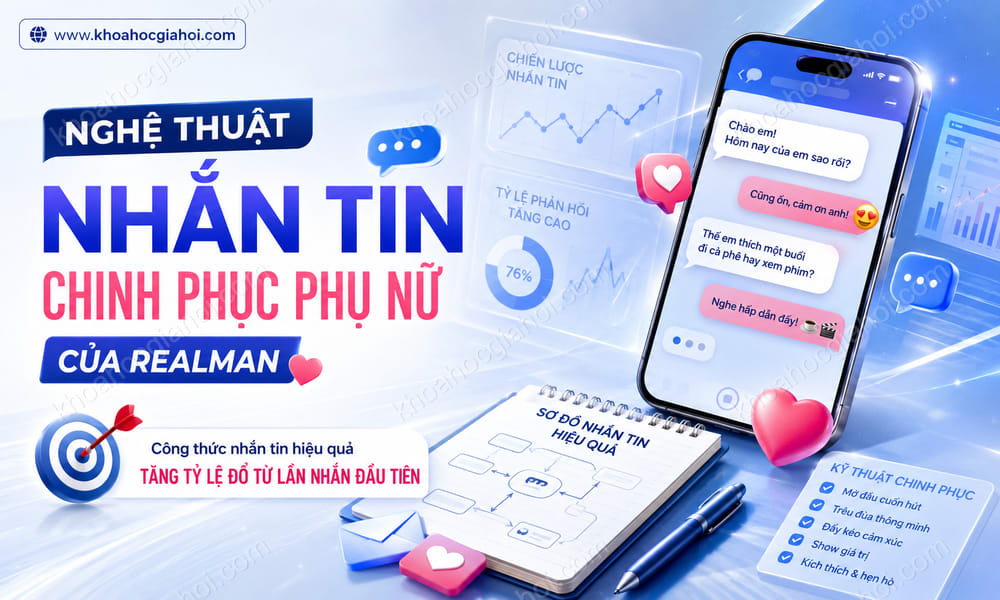 Khóa Học Nghệ Thuật Nhắn Tin Chinh Phục Phụ Nữ Của Realman