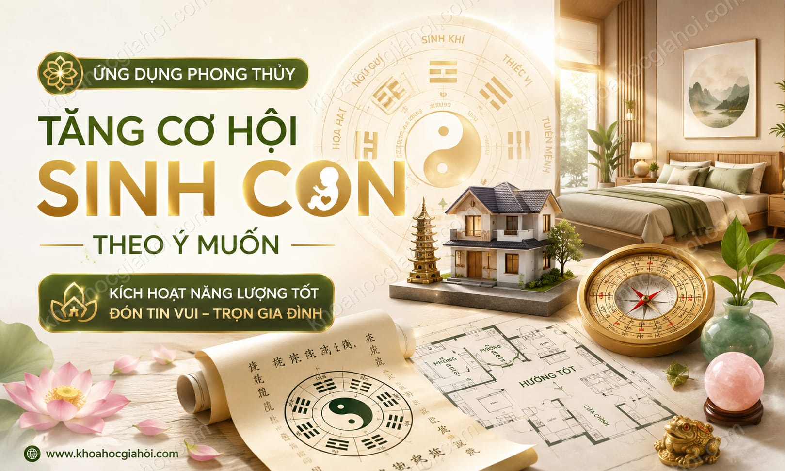 Khóa Học Vận Dụng Phong Thủy Tăng Cơ Hội Sinh Con Theo Ý Muốn