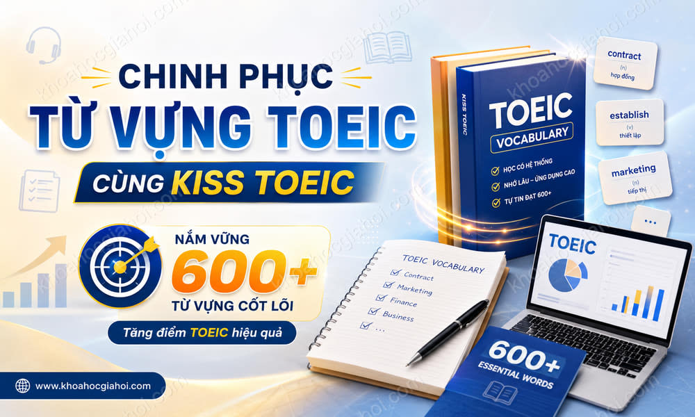 Khóa Học Chinh Phục Từ Vựng Toeic Cùng Kiss Toeic