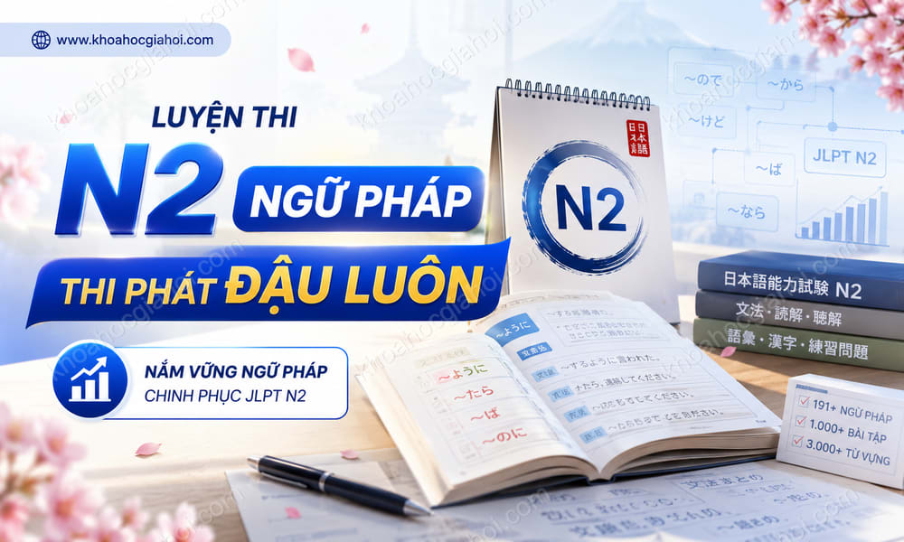 Khóa Học Luyện Thi N2 Ngữ Pháp - Thi Phát Đậu Luôn