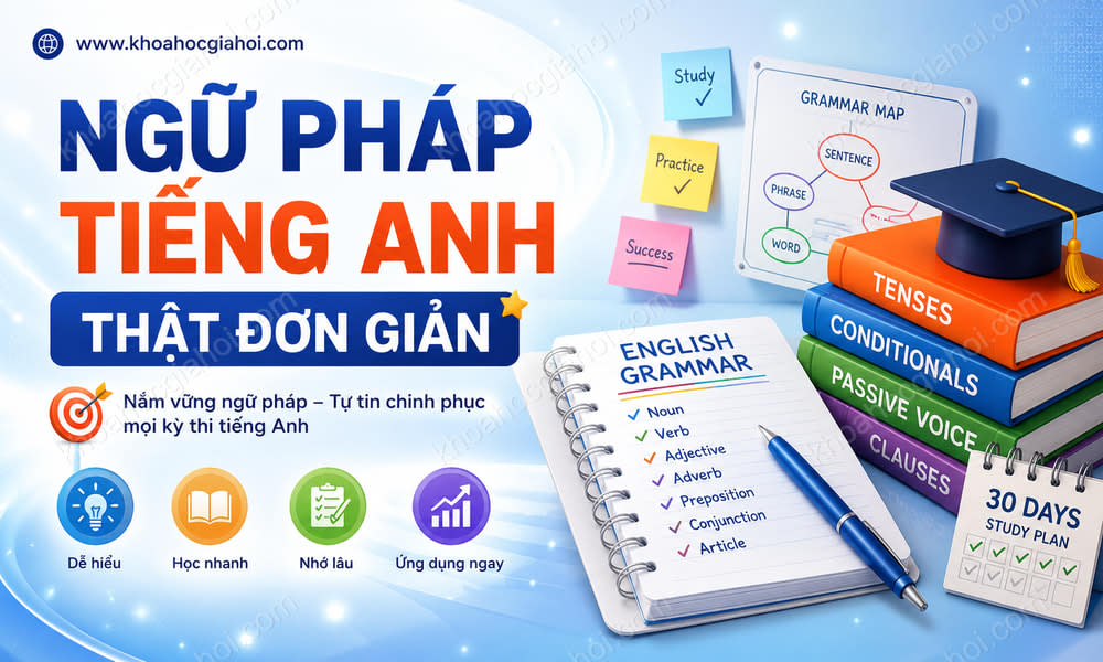 Khóa Học Ngữ Pháp Tiếng Anh Thật Đơn Giản
