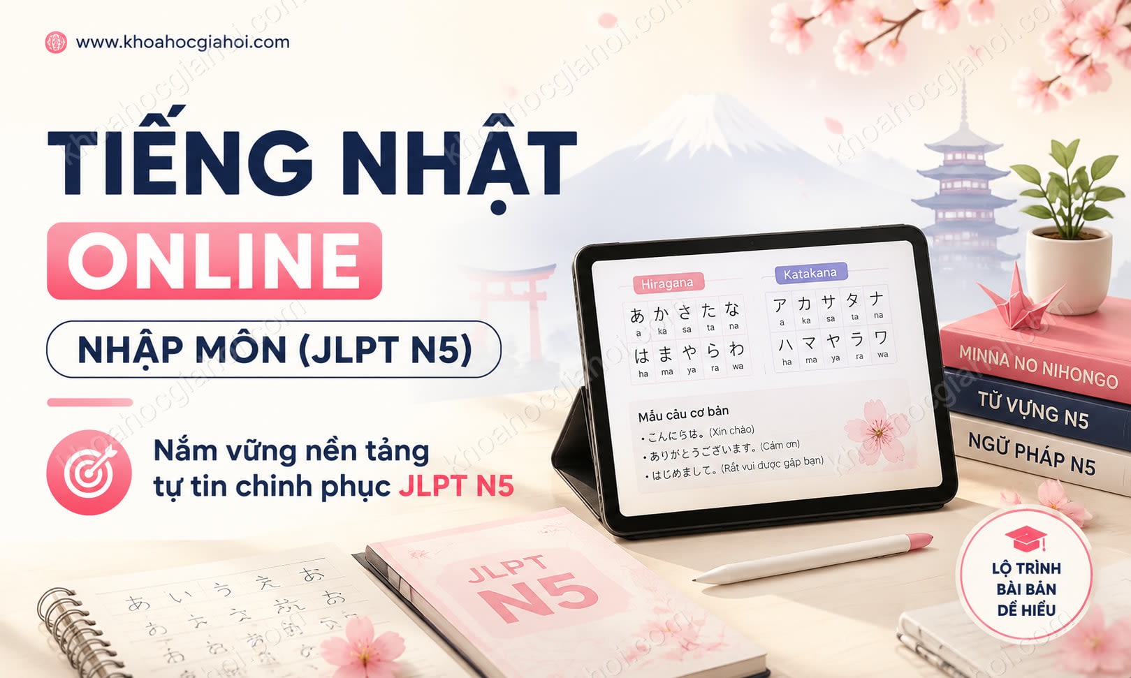 Khóa Học Tiếng Nhật Online - Khóa Nhập Môn