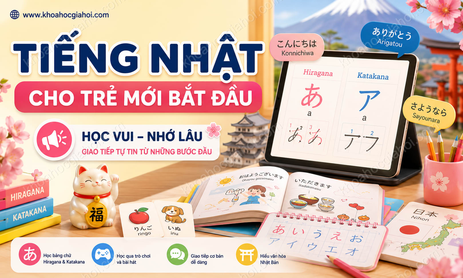 Khóa Học Tiếng Nhật Cho Trẻ Mới Bắt Đầu Khóa Học Tiếng Nhật Cho Trẻ Mới Bắt Đầu