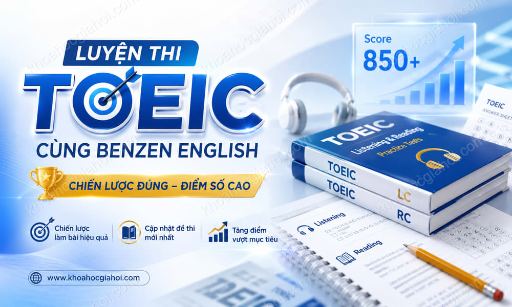 Khóa Luyện Thi Toeic Cùng Benzen English