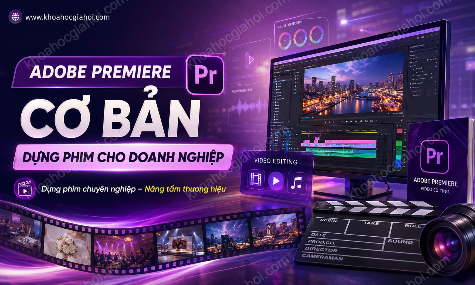 Khoá Học Adobe Premiere Cơ Bản – Dựng Phim Cho Doanh Nghiệp Khoá Học Adobe Premiere Cơ Bản – Dựng Phim Cho Doanh Nghiệp