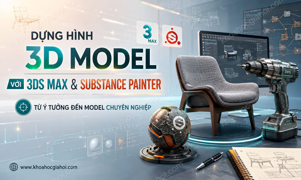 Khóa Học Dựng Hình 3d Model Với 3ds Max & Substance Painter