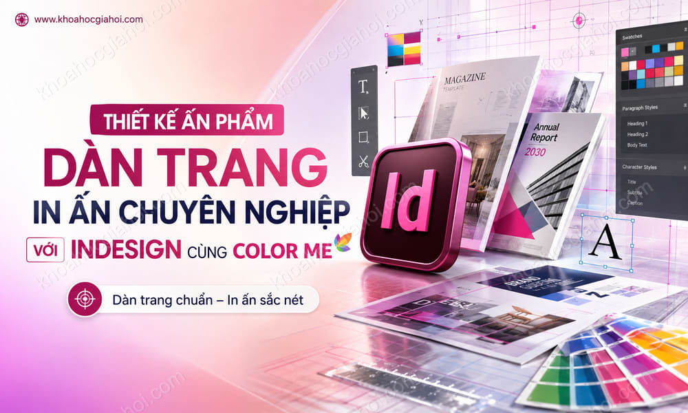 Khóa Học Thiết Kế Ấn Phẩm Dàn Trang, In Ấn Chuyên Nghiệp Với Indesign Cùng Color Me