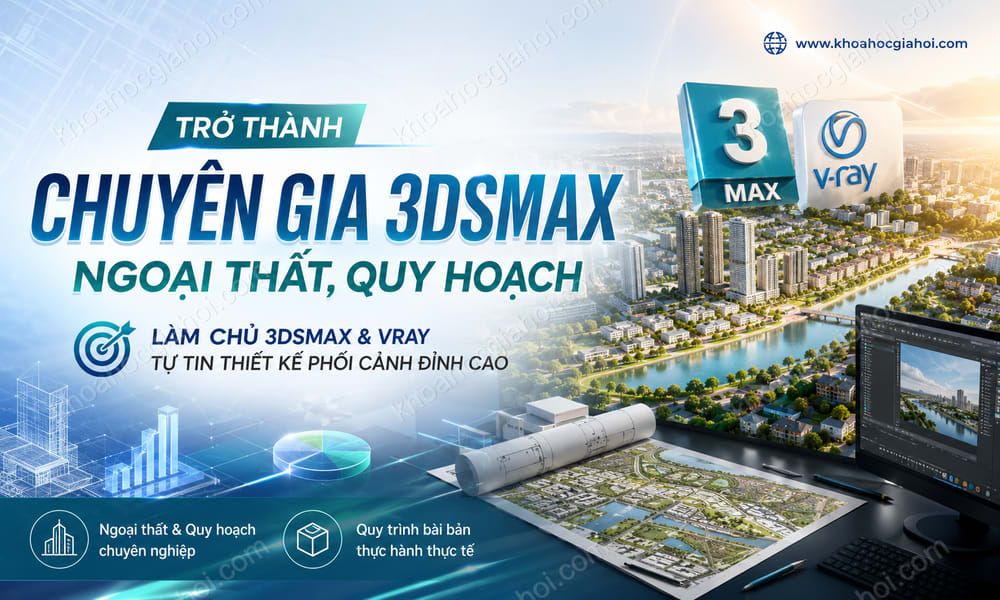 Khóa Học Trở Thành Chuyên Gia 3dsmax Ngoại Thất, Quy Hoạch