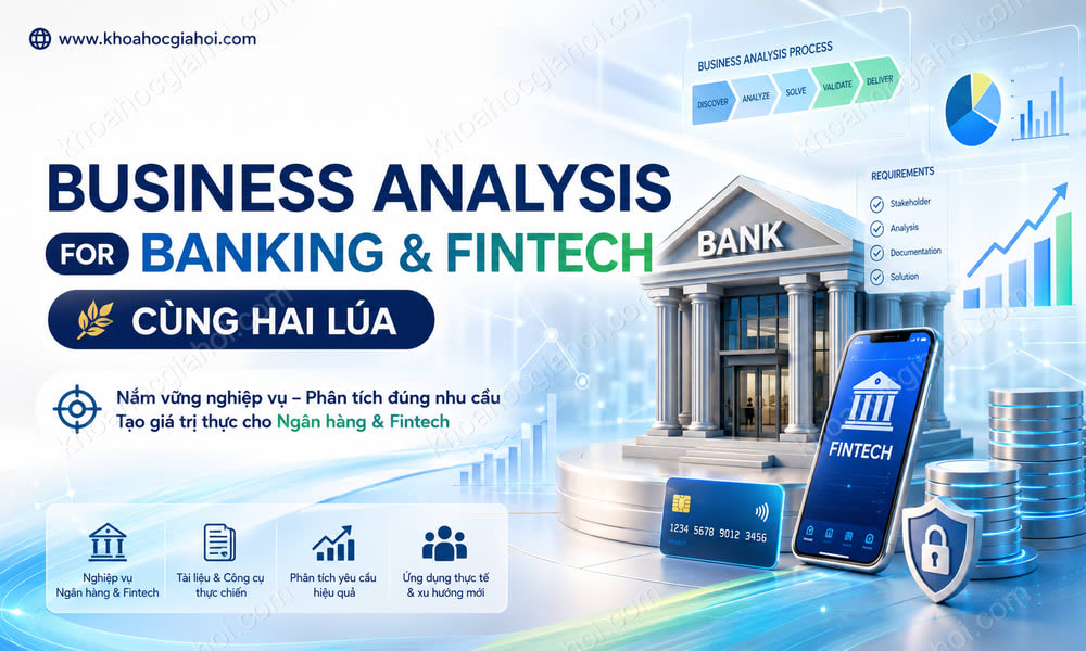 Khóa Học Business Analysis For Banking & Fintech Cùng Hai Lúa Học Business Analysis