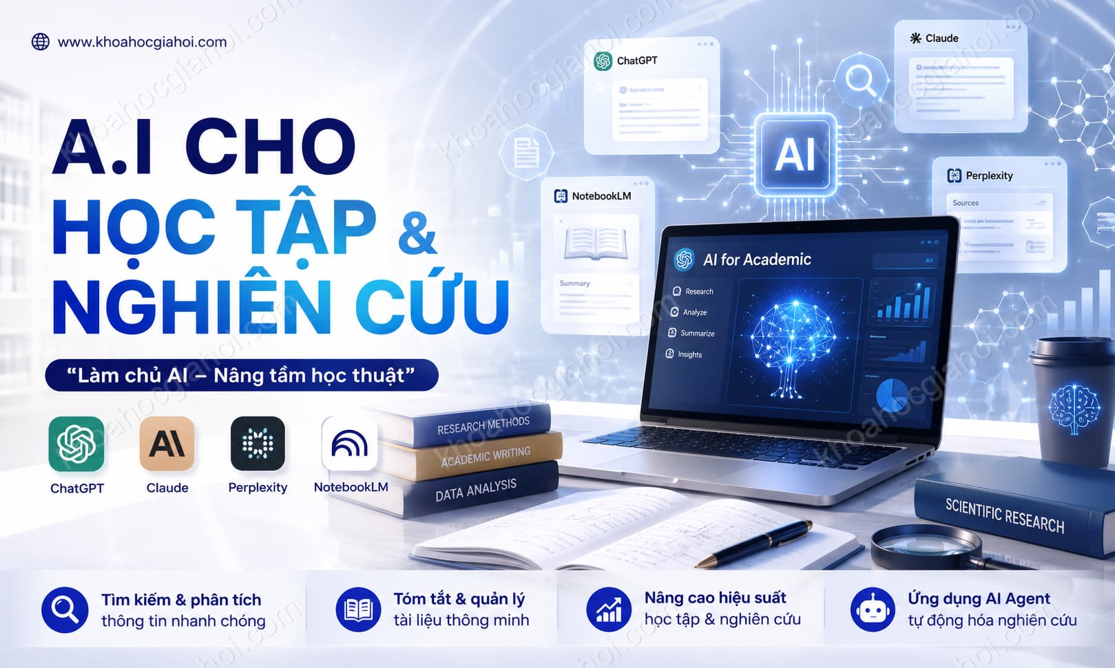 Khóa Học A.I Cho Học Tập Và Nghiên Cứu (Gen AI For Academic)