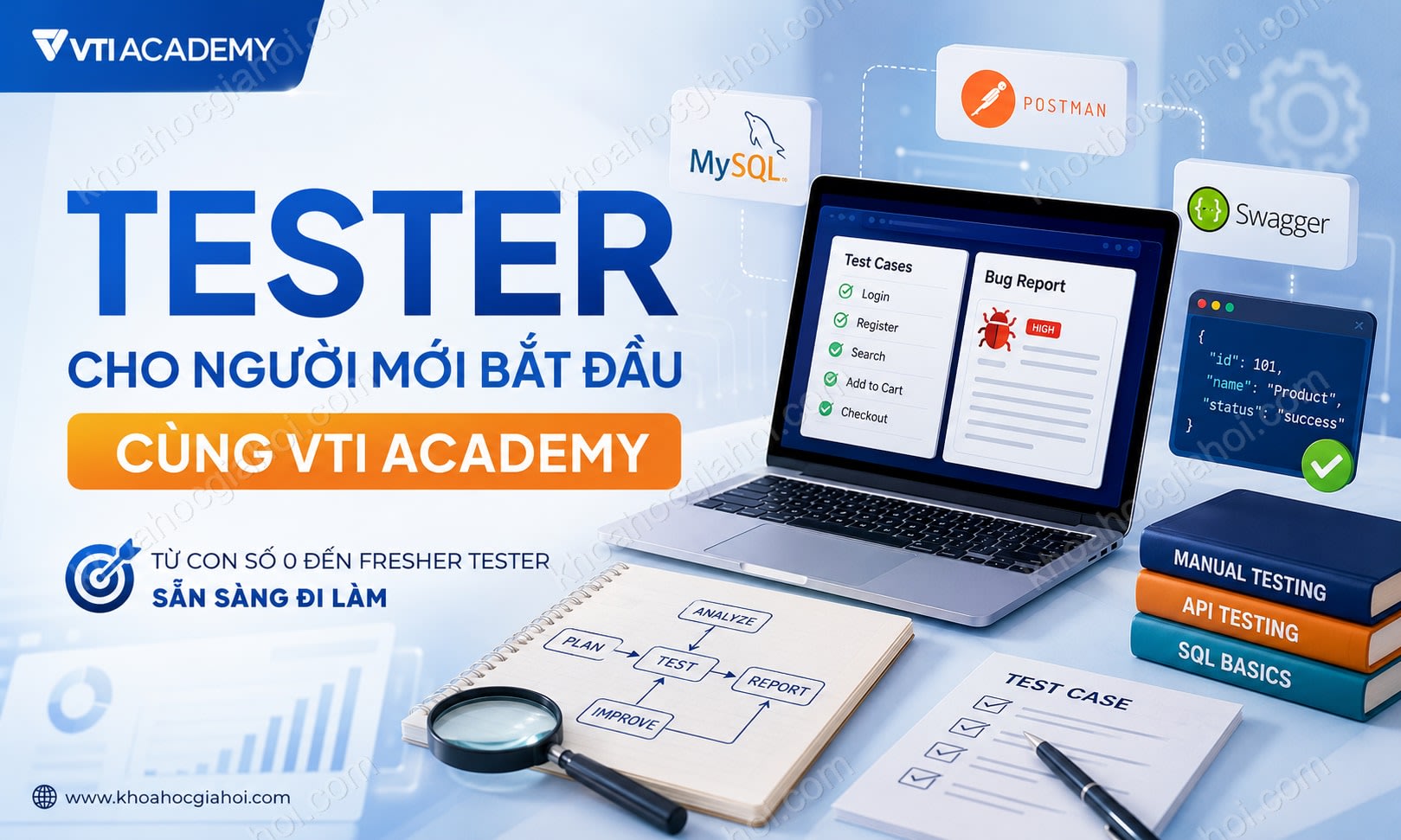 Khóa Học Tester Cho Người Mới Bắt Đầu Cùng VTI Academy Khóa Học Tester Cho Người Mới Bắt Đầu Cùng VTI Academy